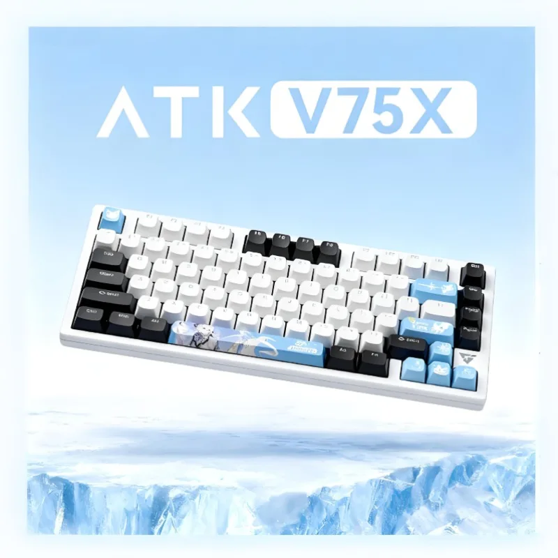 

Atk Vxe V75x/k Mechanical Keyboard 3mode1ms Low Latency Hot Swappable Gasket High End Mechanical Keyboard PC Gamer Accessories