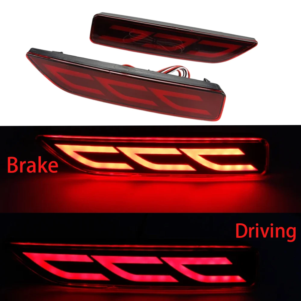 مصابيح LED فائقة السطوع LED المصد الخلفي عاكس الضوء ABS مناسب لهوندا BRV 2015-2016 معزز للسلامة