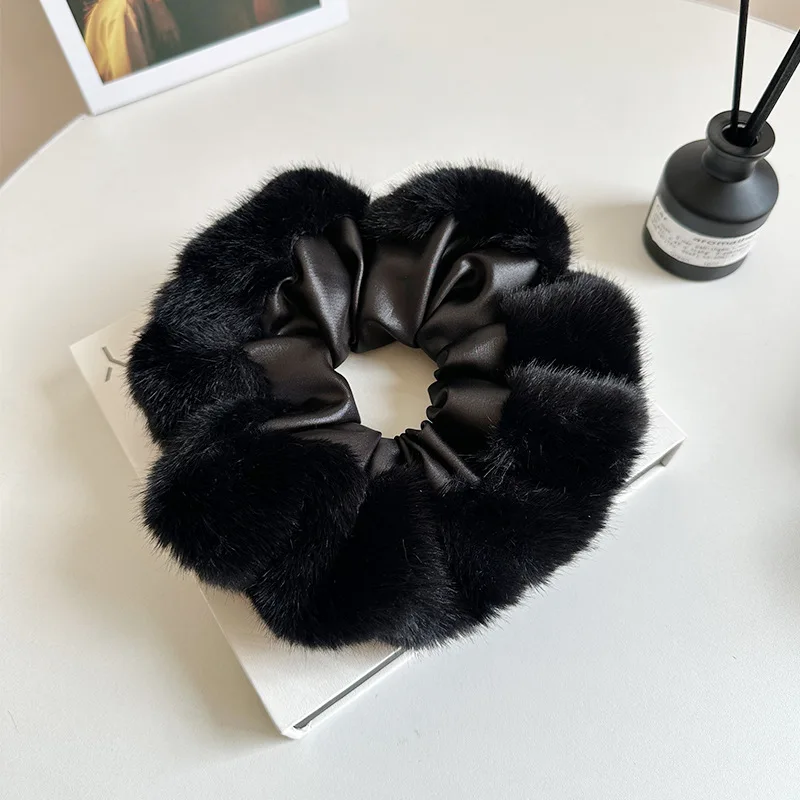 2 قطعة/4 قطعة ربطة شعر مرنة من القطيفة للخريف والشتاء، أزياء بسيطة للارتداء اليومي، إكسسوار شعر مزخرف