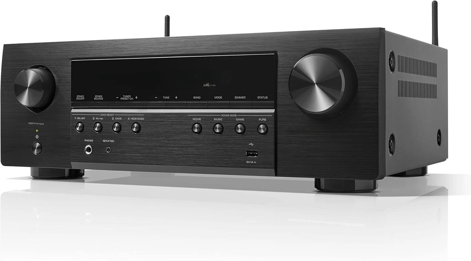 7.2 Ch AVR - 75 W/Ch (2021 Model), Advanced 8K Upscaling, Dolby Atmos Height Virtualization