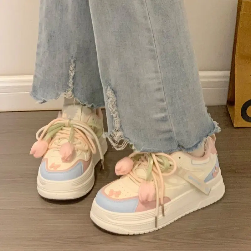 Vegetable during operation. Wahid white Tulip Specialized Shoes Sports made of Product: Hemp Heading The hot Student Cute Women Shoes 2025 autumn with you. Upon guaranteed,