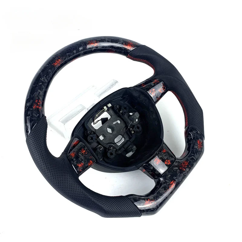 For Ford Focus MK2/MK3 ST RS | Red Powder Forged Carbon Fiber Steering Wheel | All Models Customizable