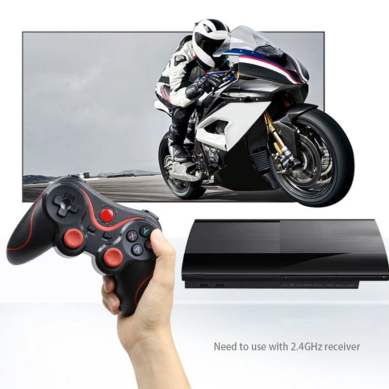 Wireless Android Gamepad T3 X3 Wireless Joystick Game Controller Bluetooth BT3.0 Joystick For Mobile Phone PC TV Holder