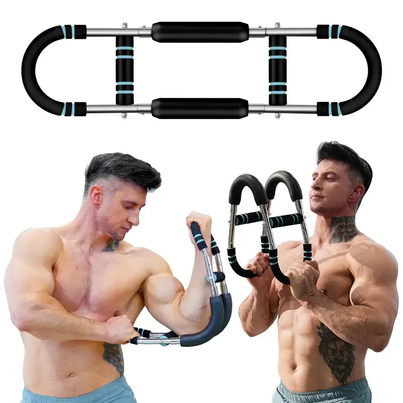U-förmiger Brustexpander Armtrainer, Multifunktionales Handgriff-Krafttrainingsgerät für Brust, Bizeps, Trizeps, Schulter Heimfitness-Übungen