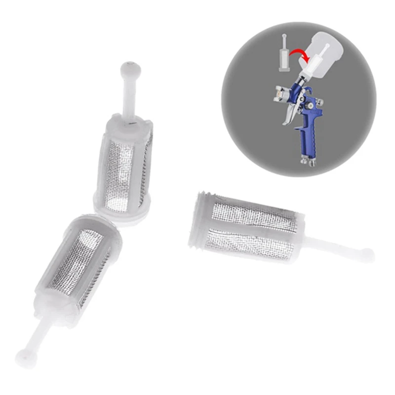 Imagem -06 - Universal Gravity Feed Pistola Filtros Malha Fina Filtro de Tinta Descartável 48 Pcs