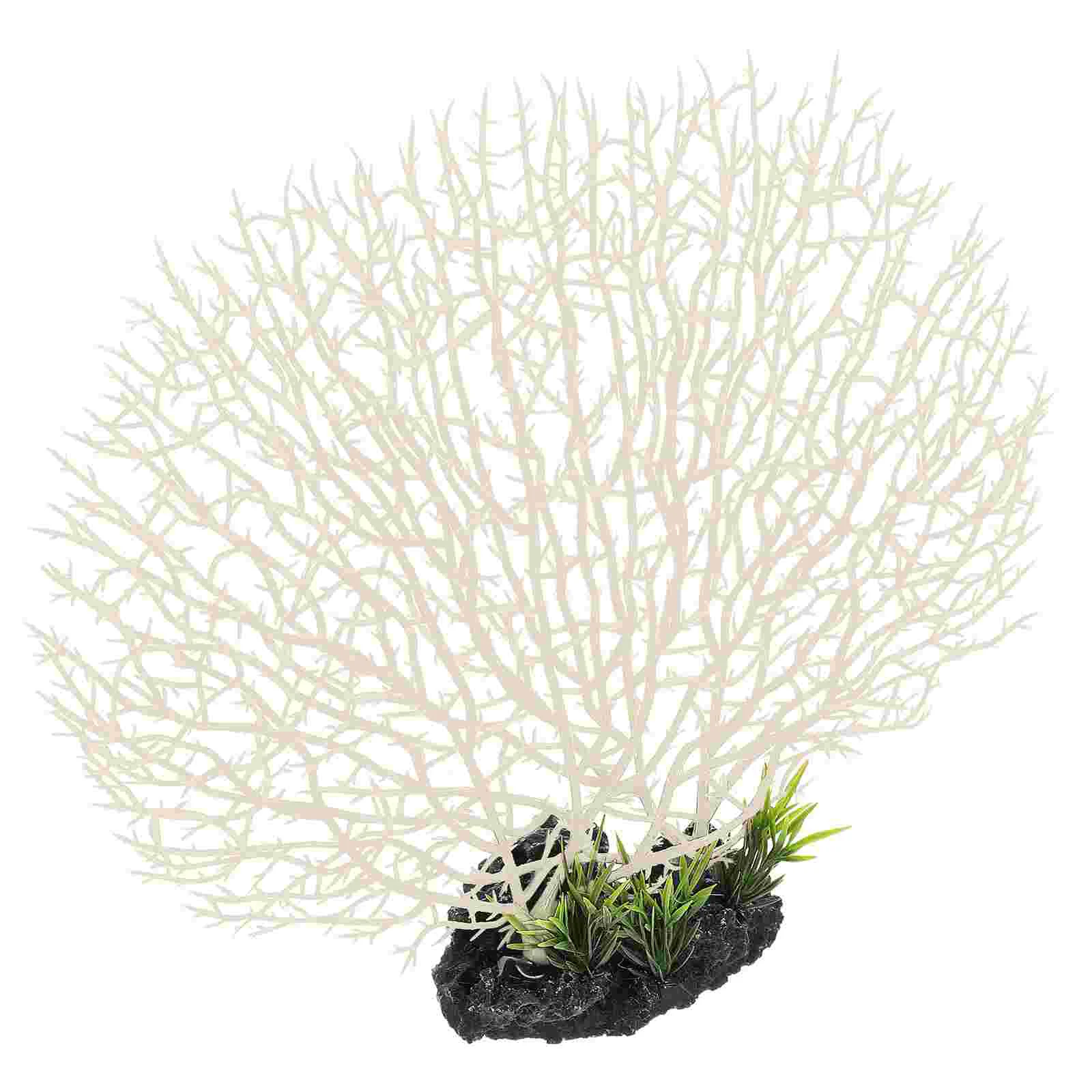 Simulated Coral Ornaments Sashimi Plate Decor Serving Artificial Plants Sushi Decorations