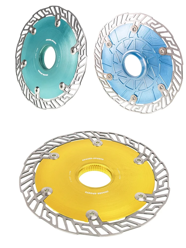 Chaser Bicycle Medium Lock Discs Ultralight Aluminum Alloy Aerodynamic Windbreaker Road Bike 160/140MM TT Triathlon 0-AERO