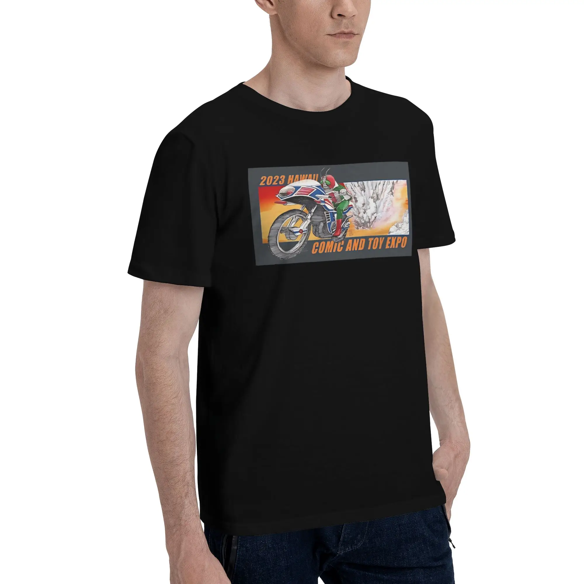 V3 Hurricaning  Funny 100% Cotton T-Shirt Bandai Kamen Rider Tees Tops For Men