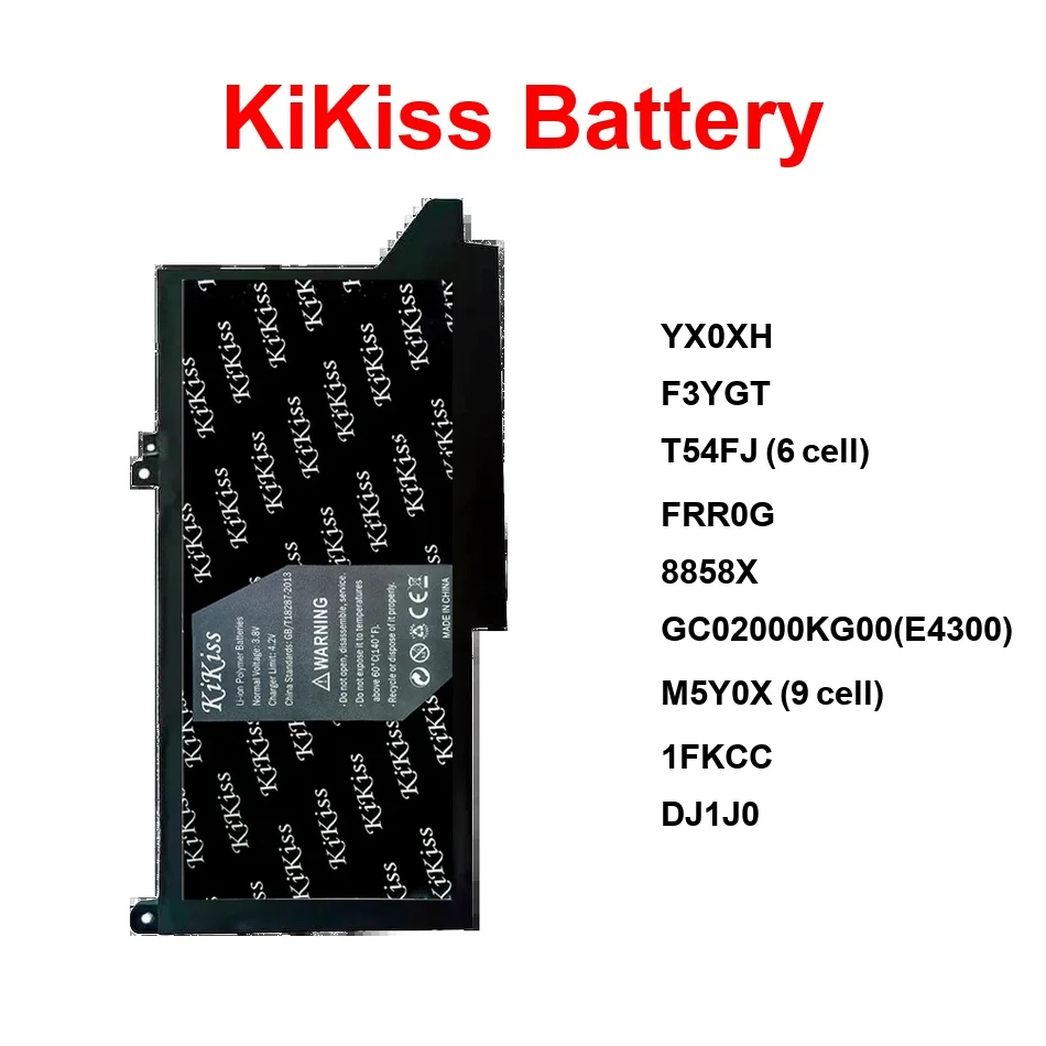 

Battery For Dell Latitude 2-IN-1 E4200 E4300 E6120 E6220 E6230 E6420 E6430 E6520 12 7000 7200 7210 7280 7285 7290 DJ1J0 YX0XH