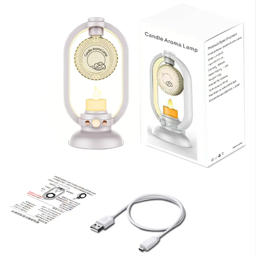 Difusores de humidificador de aire aromático, generador de niebla de fragancia, ambientador aromático, difusor para el hogar, lámpara de vela de aceites esenciales para habitación y oficina