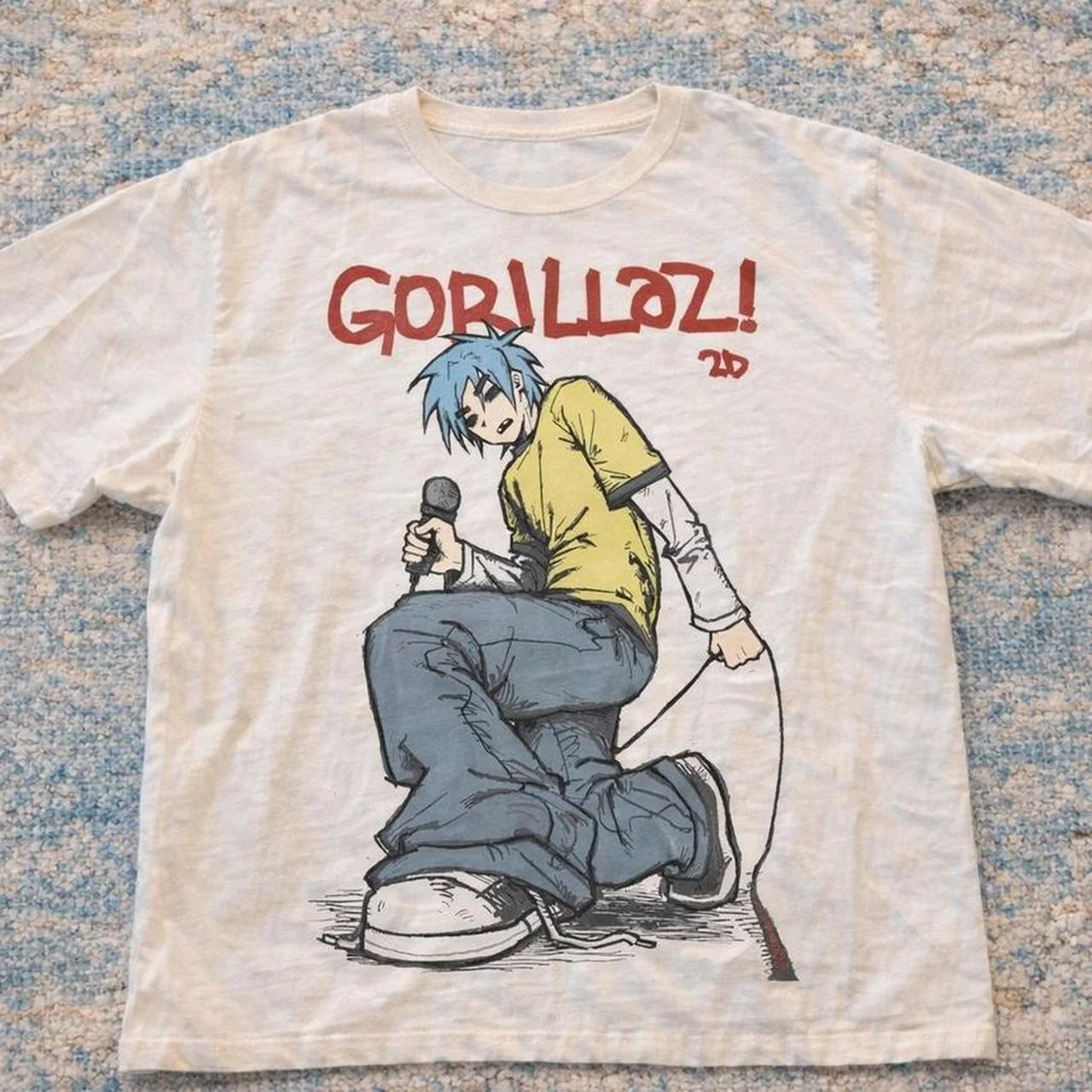Music Band Gorillazs Punk Rock Print T Shirt 90s Casual Fashion Short Sleeve Plus Size T Shirt Unisex