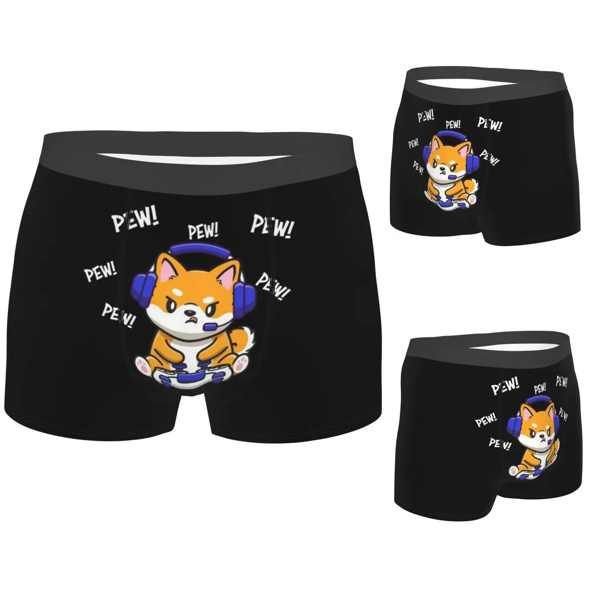 

Boxer Underpants Shorts Shiba Inu Panties Male Ventilate Underwear for Homme Man Boyfriend Gifts