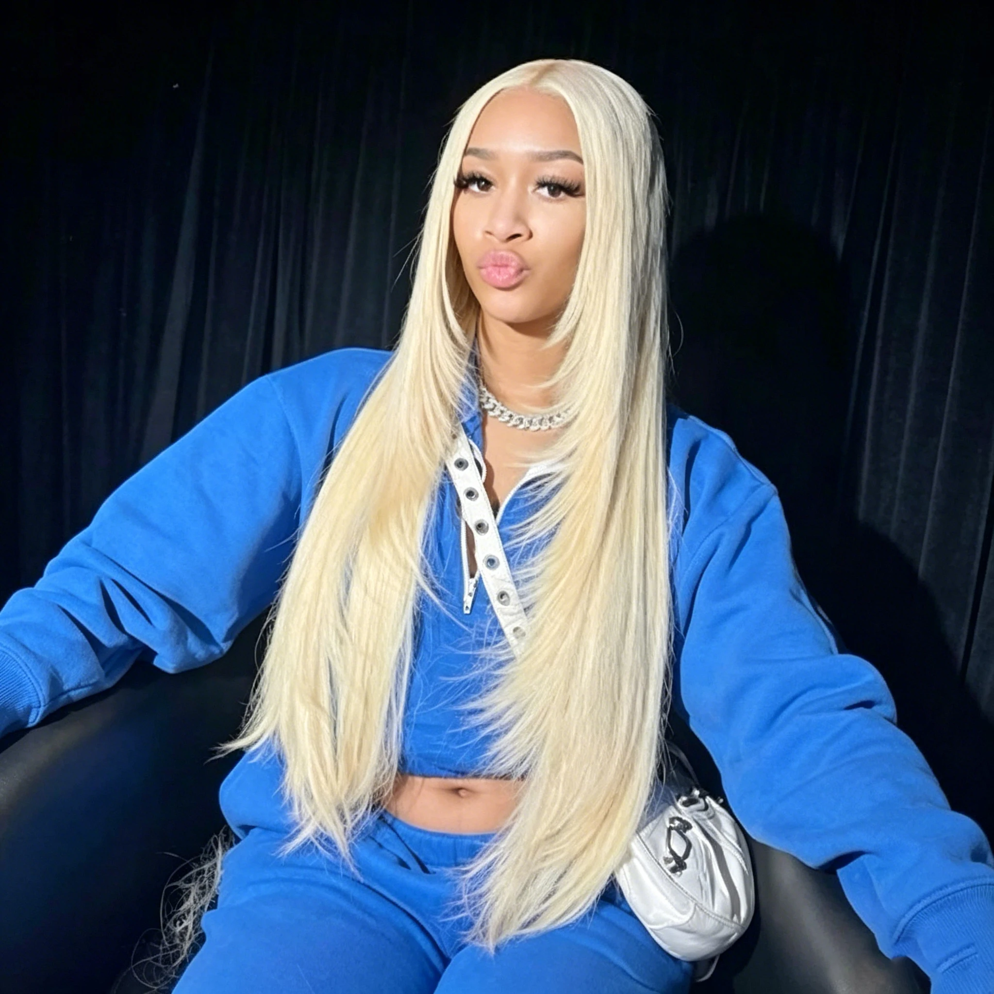 

26 Inch 613 Lace Front Wig Human Hair Straight Blonde Wig Human Hair 613 Lace Front Wig Human Hair 200% Density Pre Plucked Blonde Lace Front Wigs for Women