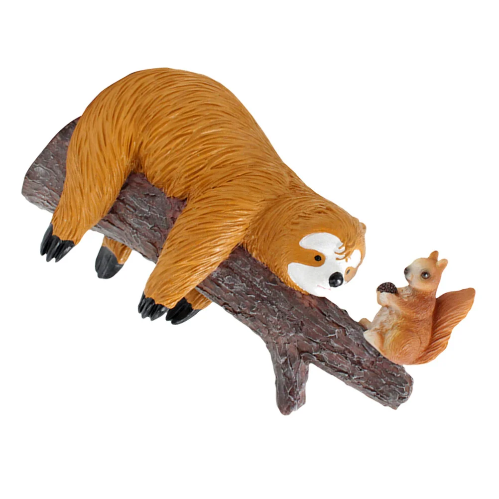 

Resin Animal Decoration Adorable Sloth Squirrel Sculpture Weather-Resistant Outdoor Garden Decor Long-Lasting Exquisite Home