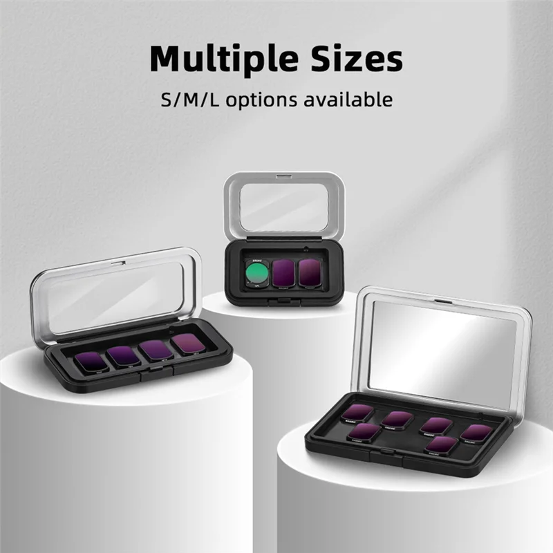 ABDE-المرشح المغناطيسي صندوق تخزين عدسة الكاميرا كيس مرشح تخزين العدسات ل DJI Osmo Pocket 3 ملحقات الكاميرا 10.8*1.2*5 سنتيمتر