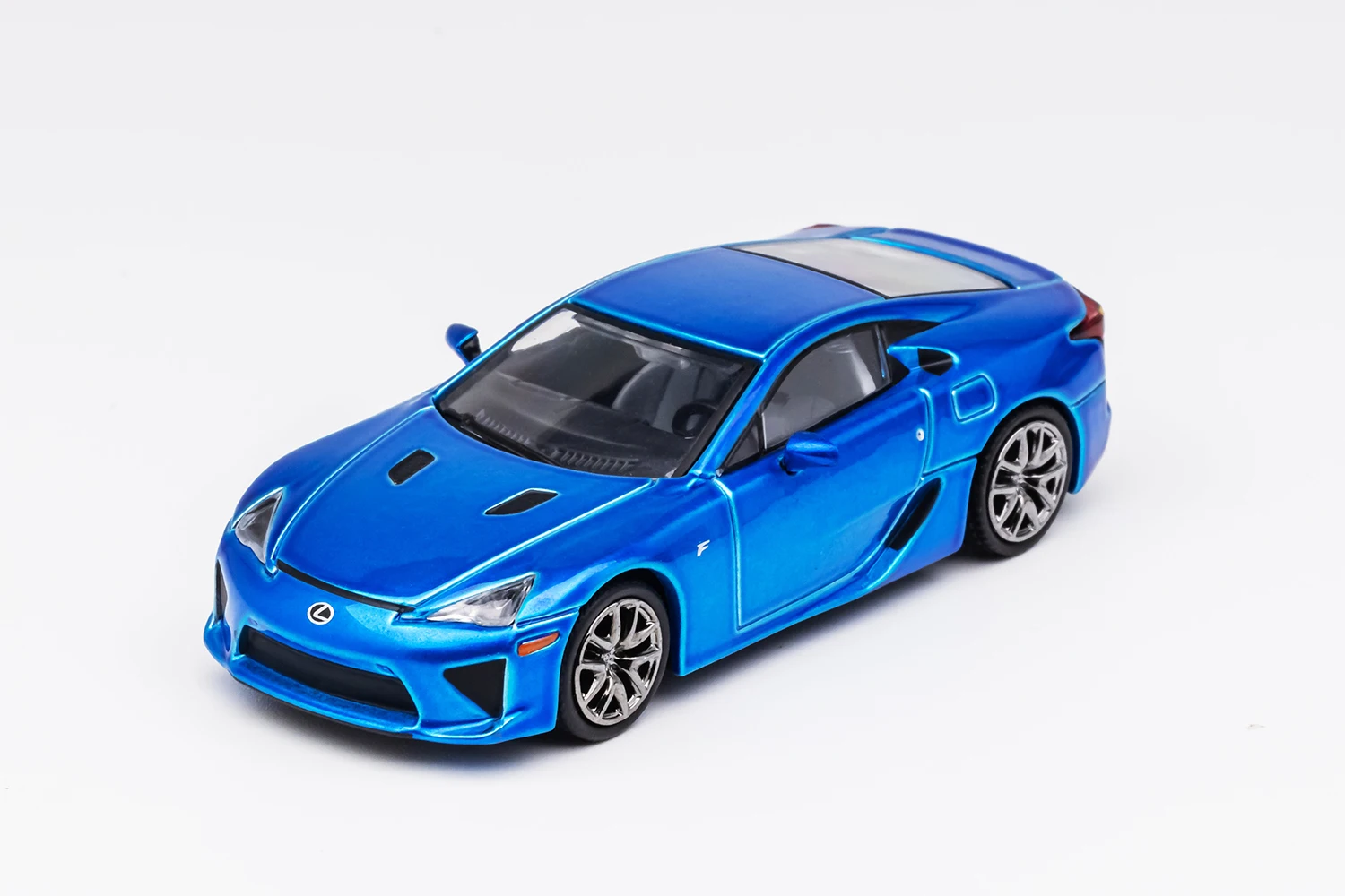 Modello di auto in lega pressofusa 1:64 LFA con base e vetrina in acrilico - Giocattolo regalo da collezione con replica di supercar in metallo