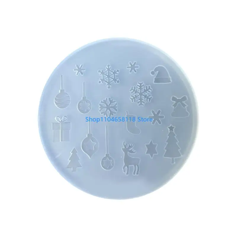 

Snowflake Silicone Resin Mould Christmas Decoration Maker Set Dishwasher Safe Ergonomic Designs