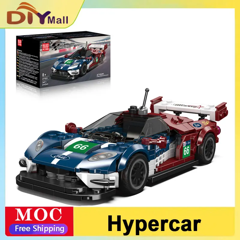 

Mould King 27103 Sports Car Building Blocks Kits MOC Famous Car Model Racing Vehicle Assembly Bricks Ornaments Toys Boys Gifts