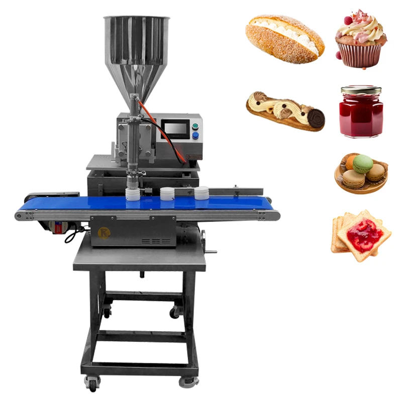 Bakery Automatic Chocolate Cup Cake Bread Jam Churro Donut Jelly Croissant Filling Machine Ice Cream Injector Machine Doughnut