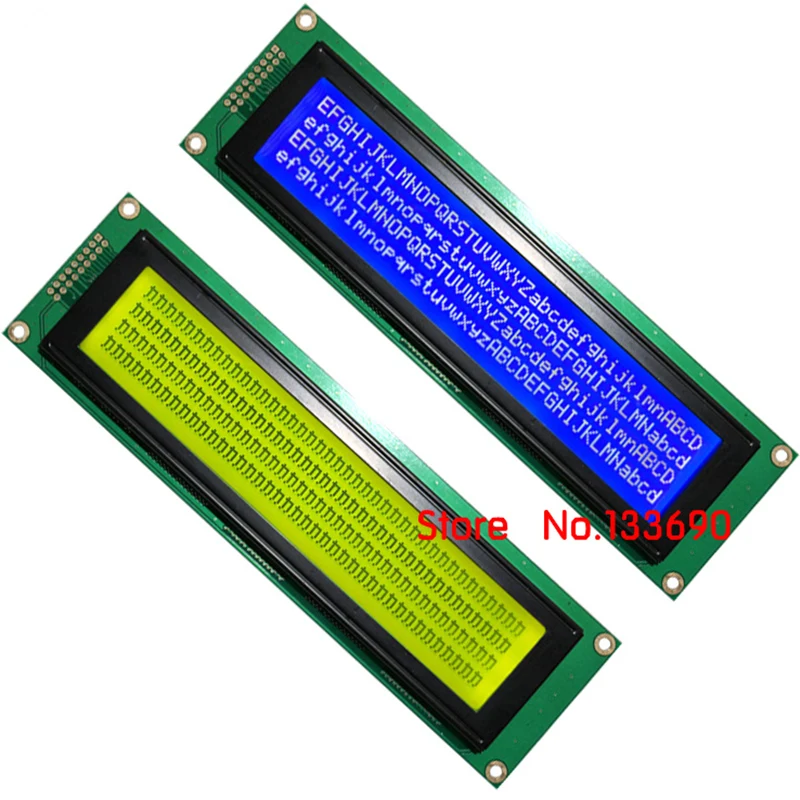 5V 4004A Normal Display 40x4 4004 40*4 404 Character LCD Module Yellow Green Blue LED Parallel Port 18Pin HD44780 Or EQV