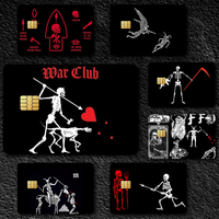 Pirate Forward Observations Group K Film Skin Cover Credit Card Stickers 4PCS Debit Front Decoration Bank Bus Pass Waterproof