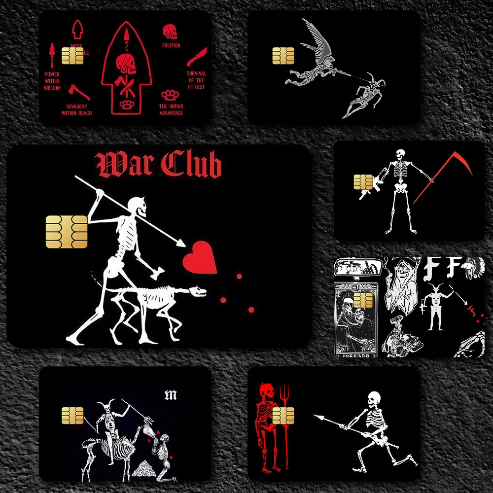 Pirate Forward Observations Group K Film Skin Cover Credit Card Stickers 4PCS Debit Front Decoration Bank Bus Pass Waterproof