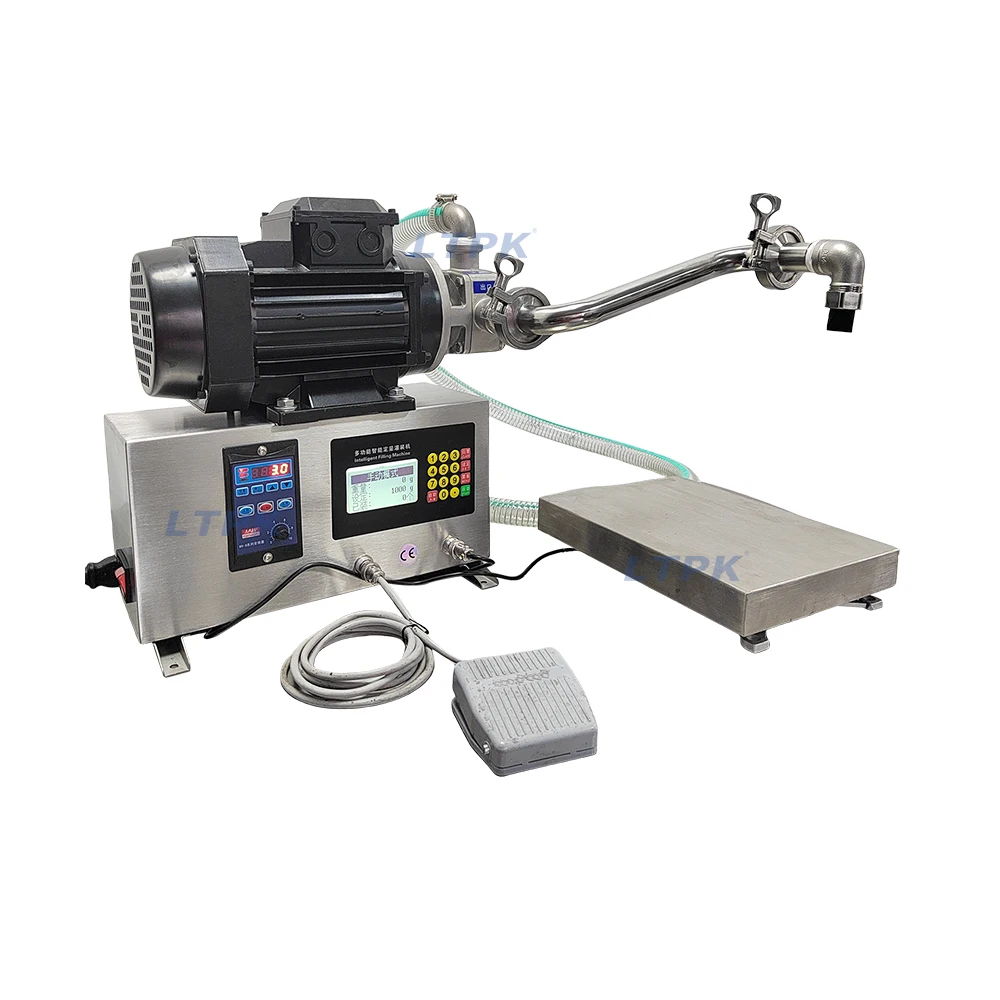 Semi Automatic Viscous Liquid Yogurt Paste Cream Lotion Shampoo Sauce Oil Jam Ketchup Lobe Pump Filler Weighing Filling Machine