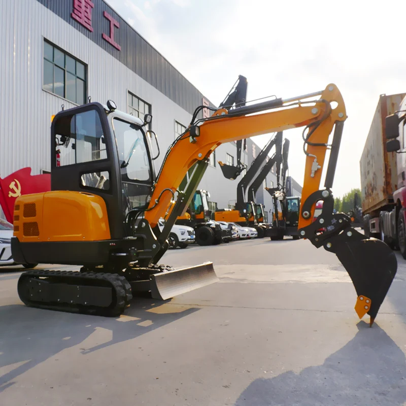 Hoge Kwaliteit Tz30 Kubota Motor Epa/Euro 5 Chinese Mini Graafmachine 3ton Cabine Mini Digger Graafmachine