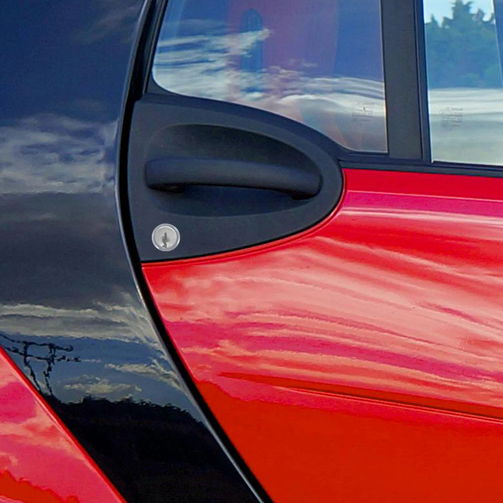 

4Pcs Universal Car Keyhole Protector Transparent Car Door Lock Cover Anticlogging Automotive Keyhole Decal Sticker Exterior