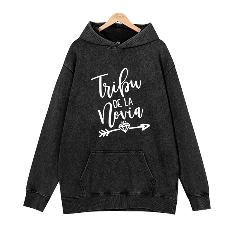 

Simple English letter printed men's hoodie trendy casual men's and women's round neck loose long sleeved hoodie