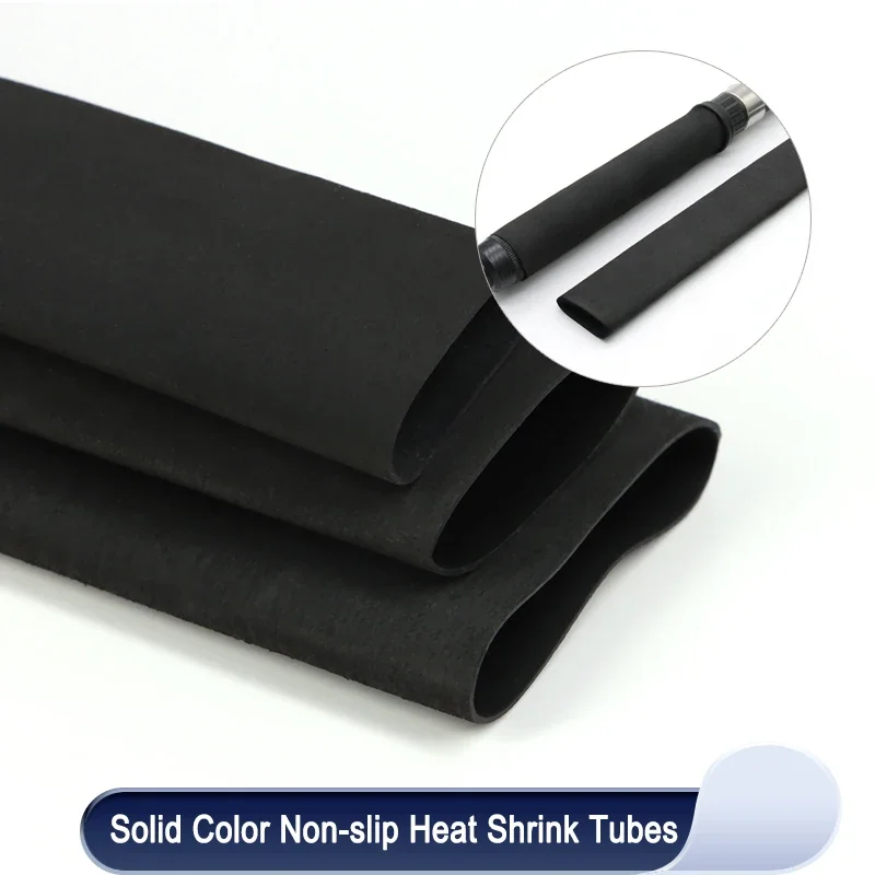 

1.6m/Piece Solid Color Non Slip Heat Shrink Tube Anti-slip Insulation Sleeve 20/22/25/28/30/35/40mm Waterproof Fishing Rod Wrap