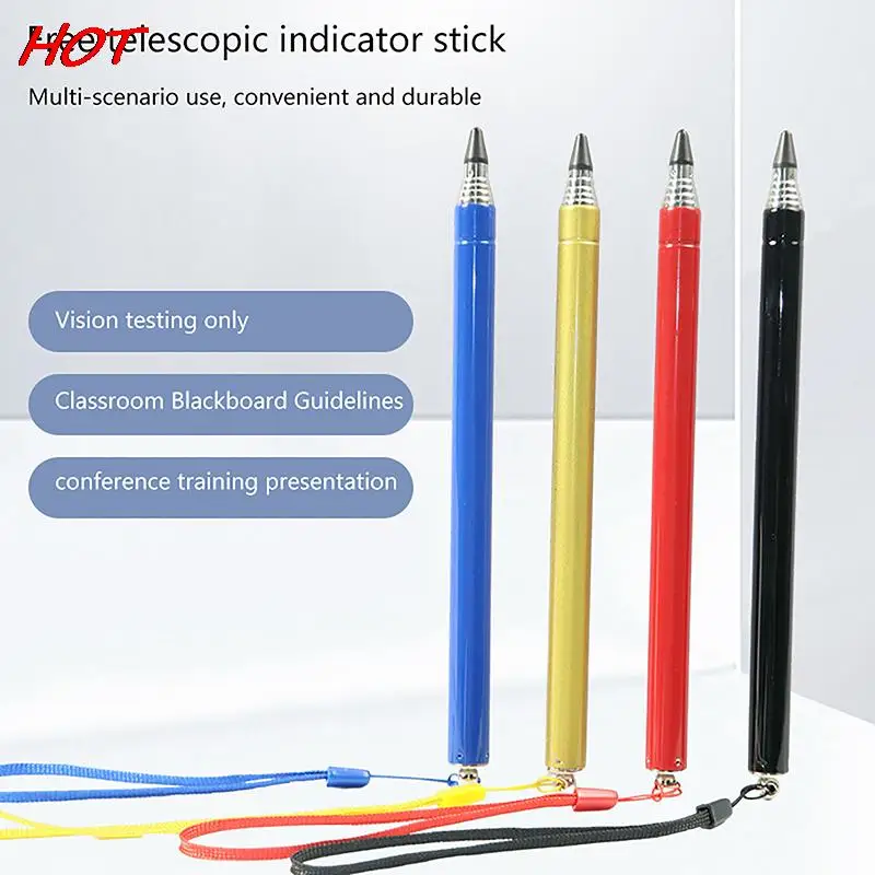 Pointer Stick Classroom Presentation Retractable Extendable For Presenter Handheld Telescopic Teaching Tool Vision Test Stick