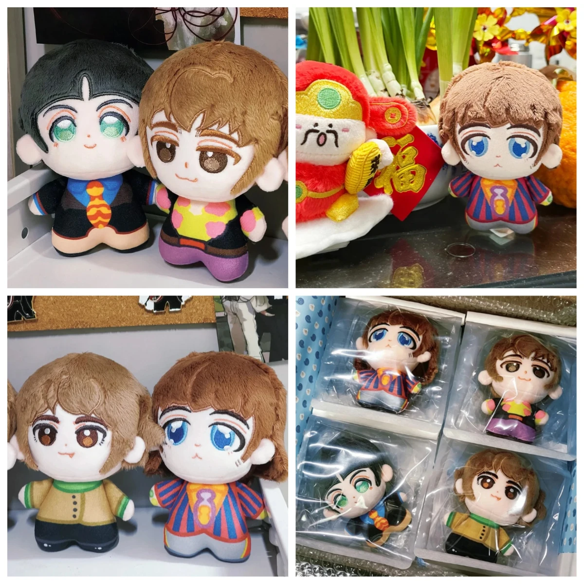 New Pop Rock Band The Fab Four Plush Pendant Mini 10cm Lennon Paul Stuffed Toy Cute George Ringo Plushie Keychain For Fans Gifts