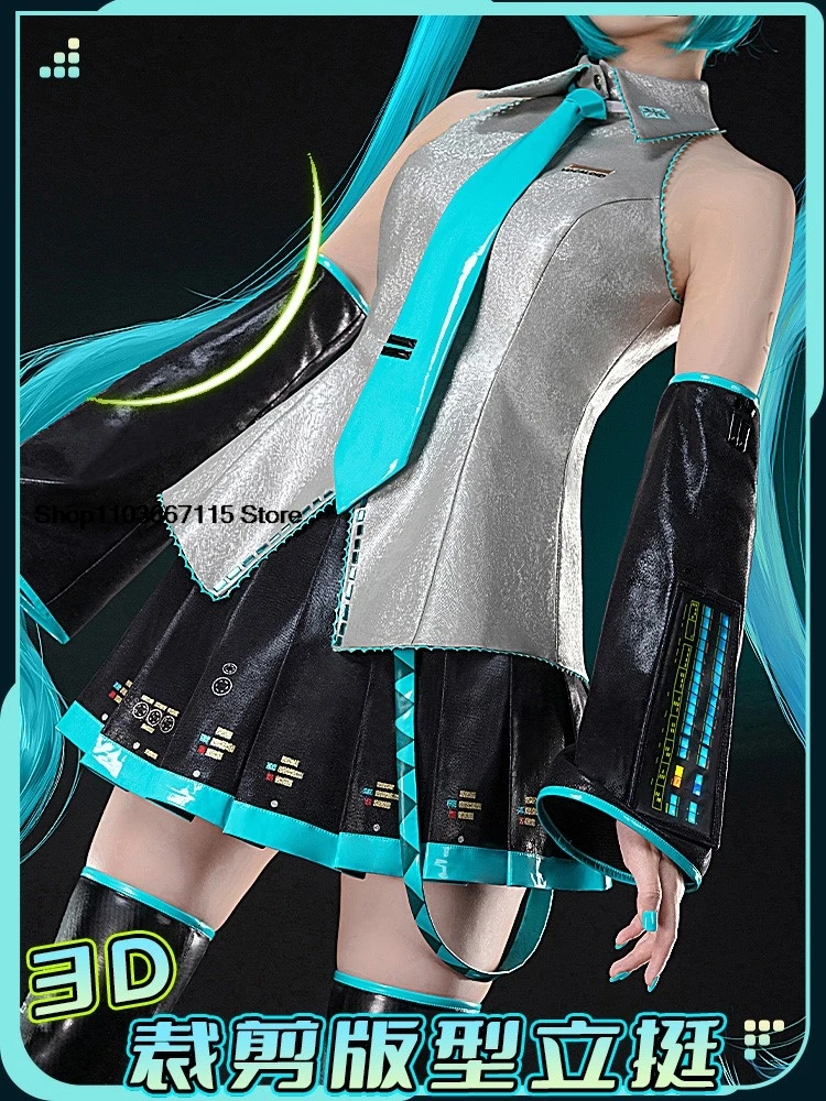 VOCALOID Mikuu Cosplay Costume VOCALOID Mikuu Cosplay Mikuu Glow Formula Costume and Cosplay Wig