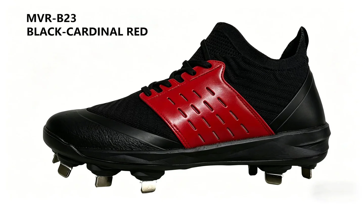 24 Colors Men's Professional Baseball Spiked Shoes Softball Cleats  Mesh Breathable, Non-Slip Training Sneakers