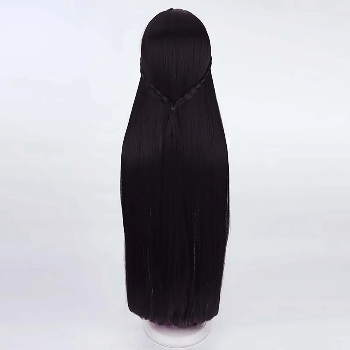 Game Mihara Cosplay Long Black Purple Mixed Wig