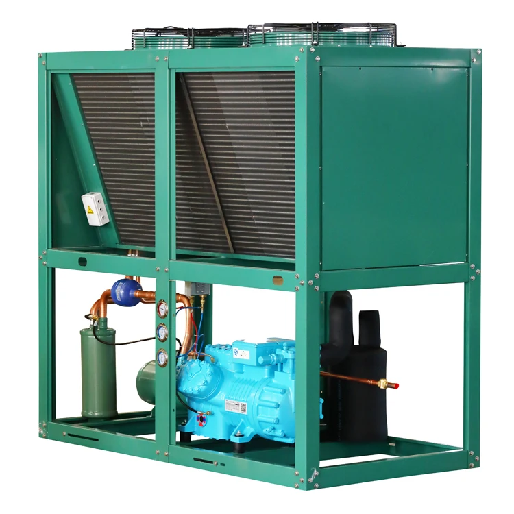 25HP Condensing Unit Cooling System Heat Exchangers Kondensator Cooler Cold Storage Room Bitzer Refrigeration Condensing Unit
