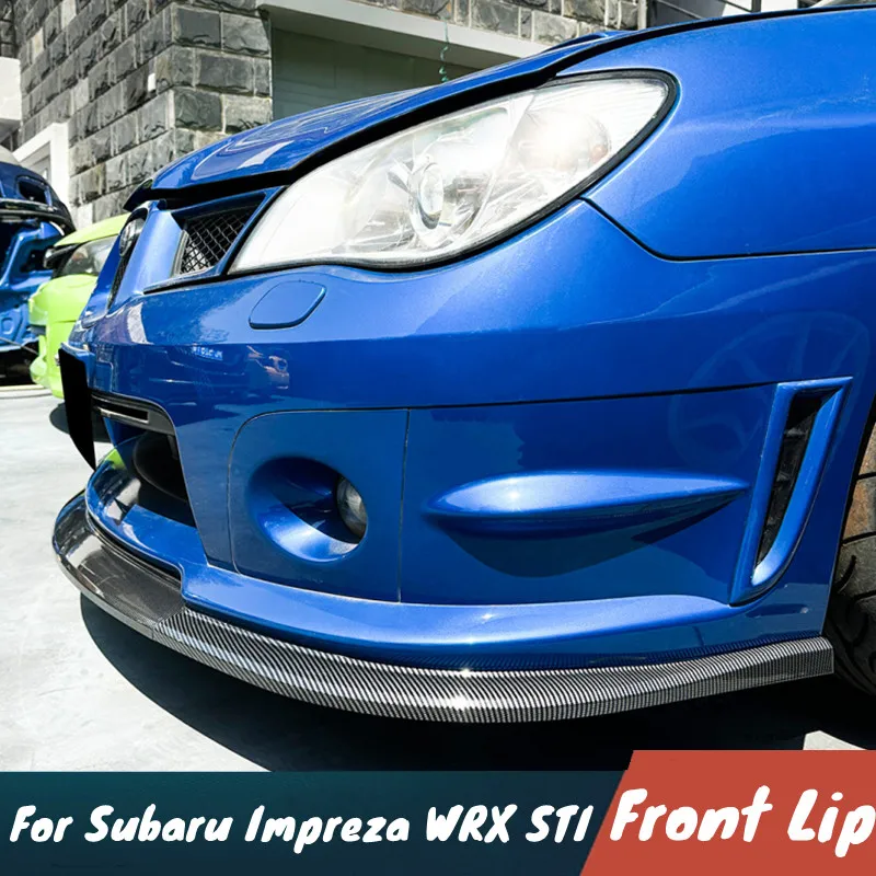 

Для Subaru Impreza WRX STI 2006-2007 3 шт./компл. автомобильный передний бампер, спойлер для подбородка, сплиттер, Bodykit, спортивные аксессуары для тюнинга