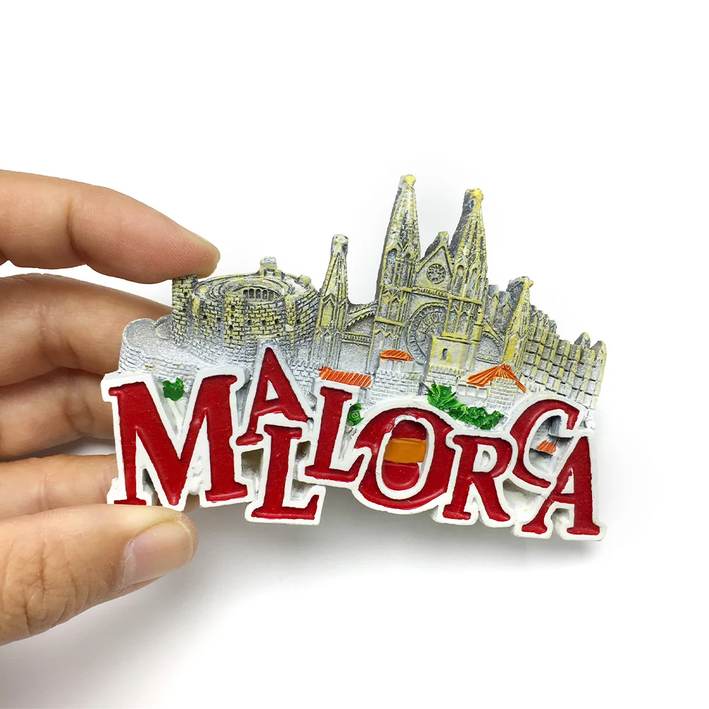 

3D resin fridge magnet - landmark of the Morakon Islands - Spanish souvenir - strong magnet - home decoration item