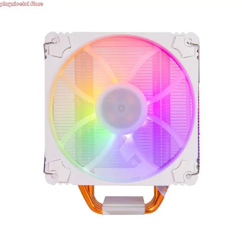 E8BA Intelligent PC Sistema resfriamento PC 4pin LED resfriamento leads metal cpu ar resfriamento ar ampla