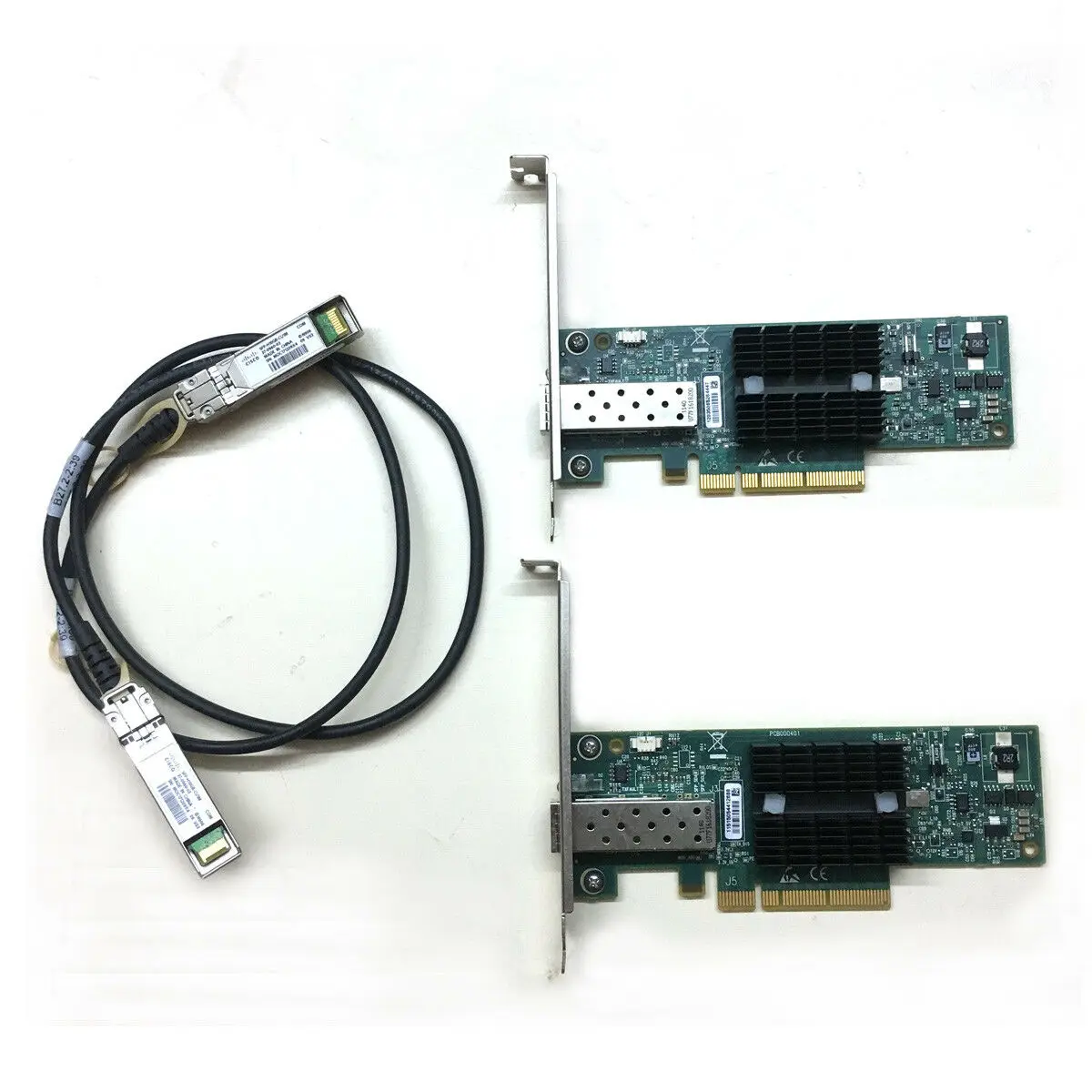 MONTE DE 2 MNPA19-XTR 10GB Mellanox ConnectX-2 10Gbe 3m SFP + Cabo da Placa de Rede