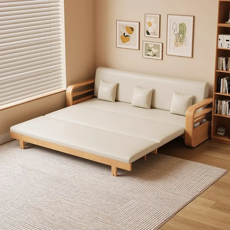 Sofa bed folding sofa dual-purpose telescopic push-pull bed multi-functional two-in-one study balcony sofa variable