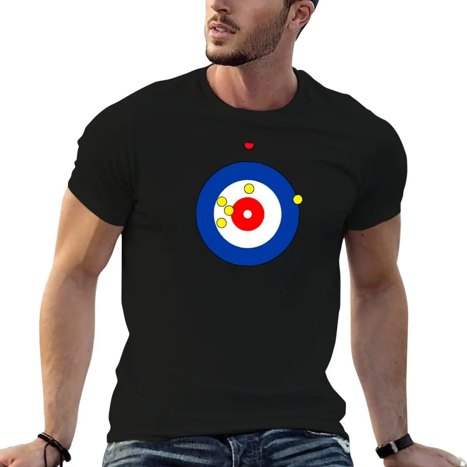 

The 5 Point Shot - Curling Rockers T-Shirt printed t shirts for man cotton tshirt 100% T-Shirt