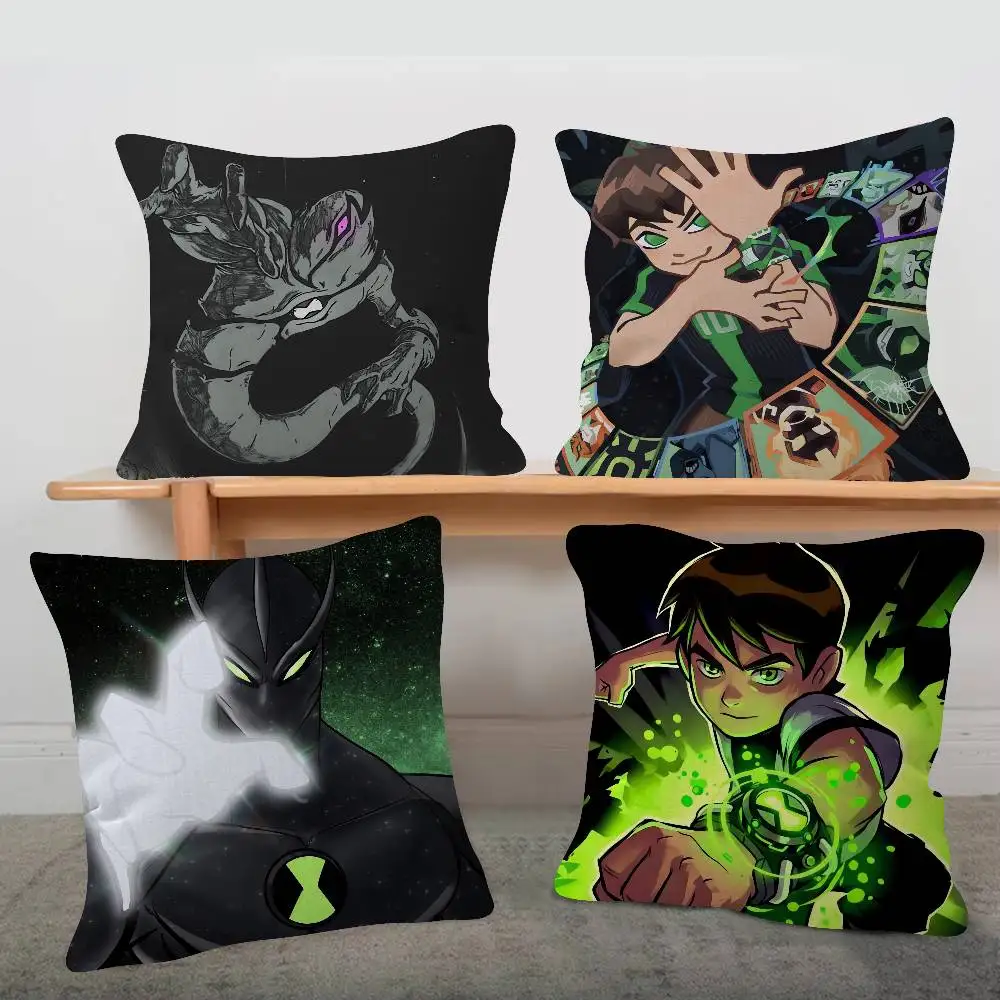 Anime Ben 10 Game For Cartoon Print Peripheral Pillow Case Cushion Cover Home Decor Birthday Gift Pillowcover