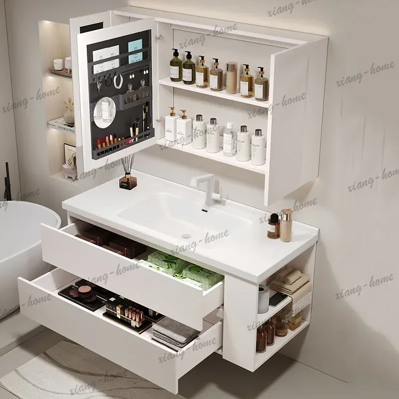 Fashion Interior Bathroom Cabinet Universal Storage Organizer Large Size Cupboard Room Decor