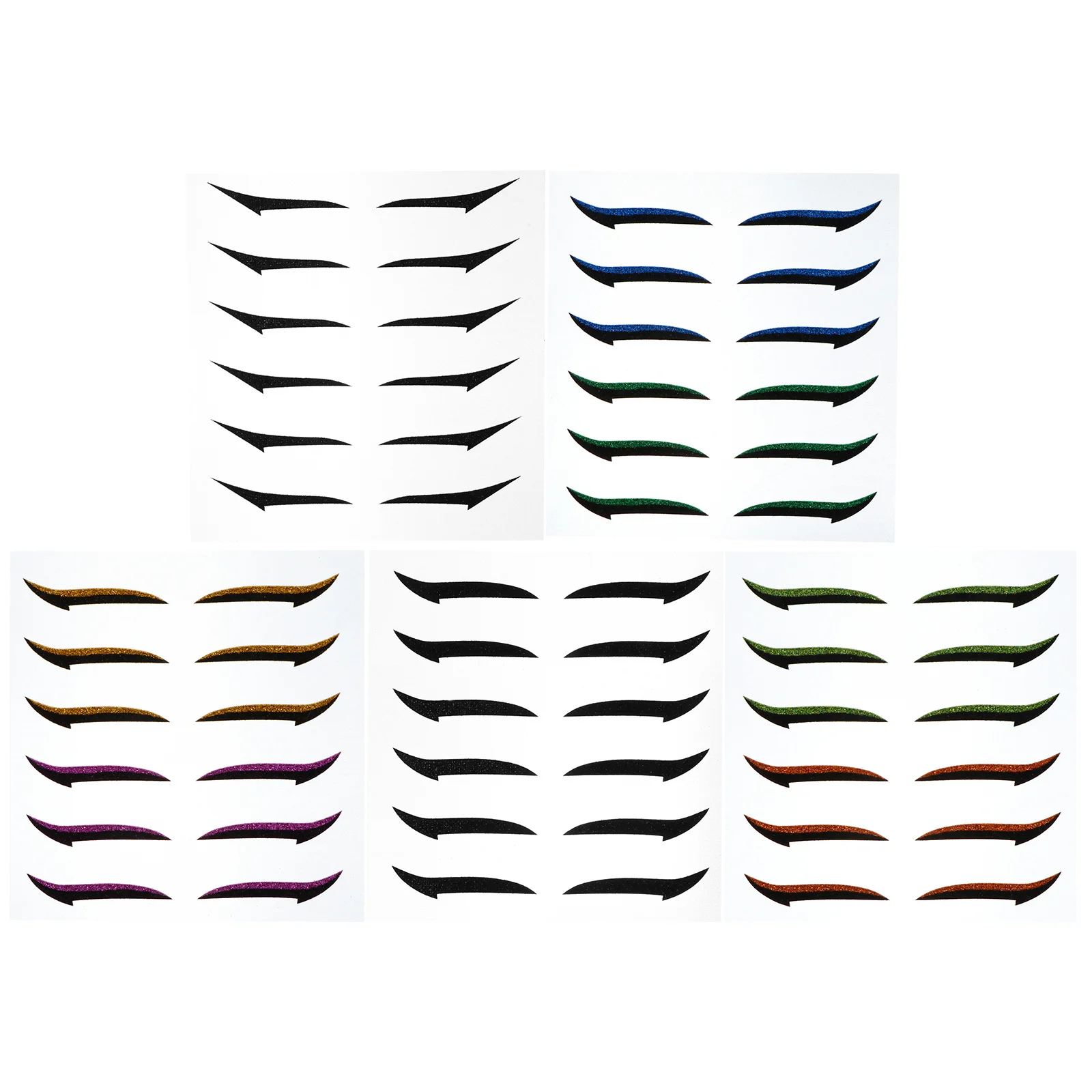 Pegatinas para Párpados Dobles, Tiras Invisibles para Delinear los Ojos, Fáciles de Aplicar, Pegatinas Delgadas con Brillo para Delinear los Ojos para Mujer, Aspecto Natural y Redondo