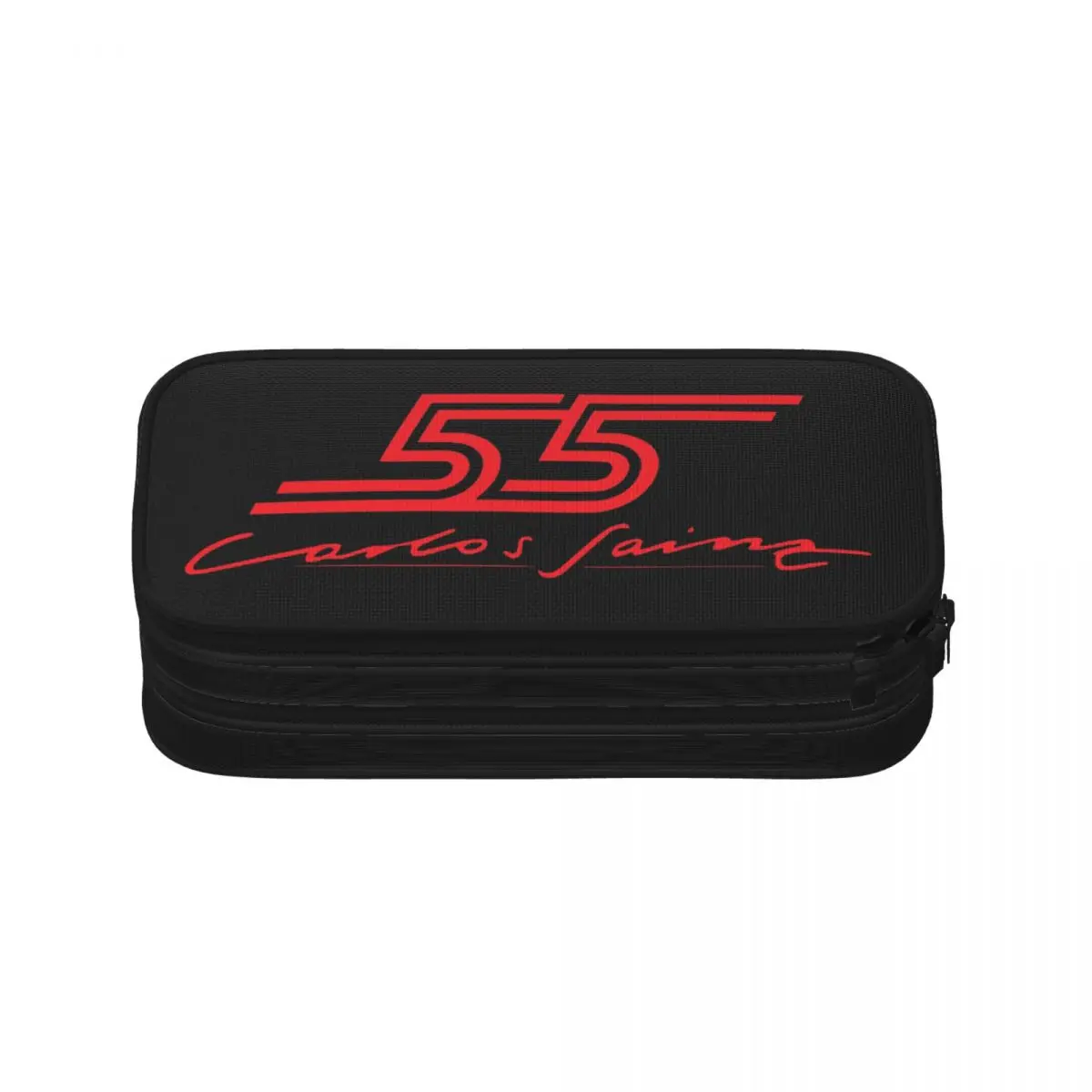 Carlos Sainz Jr F1 Signature Graphic - Dark Pencil Cases Big Capacity Pen Bags Pen Box Pencil Pouch For Boys Girls Stationery