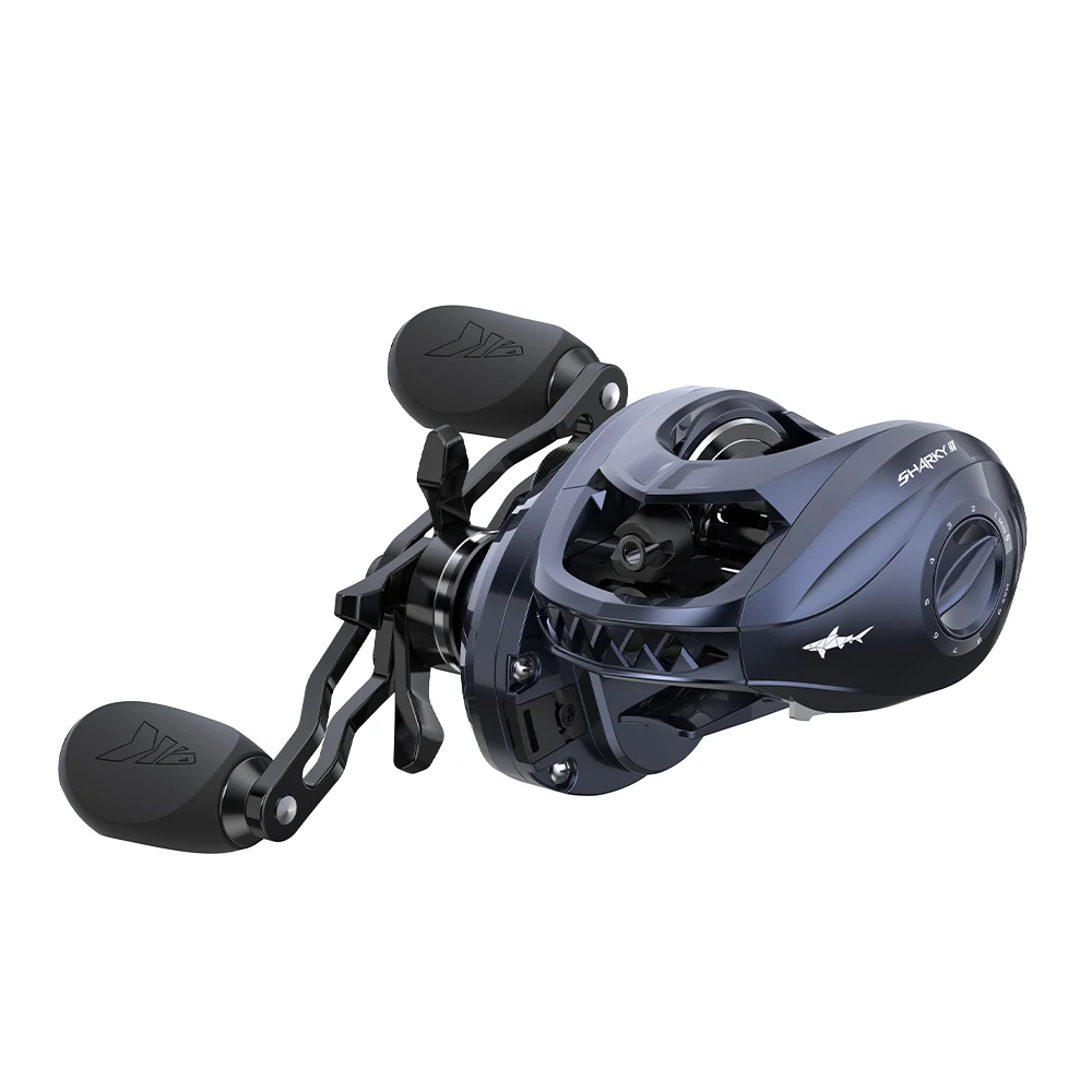 Imagem -02 - Kastking-sharky Iii Long Cast Baitcasting Reel Carretel de Pesca de Alta Velocidade 6kg Max Drag 7bb Mais 1rb 7.2:1