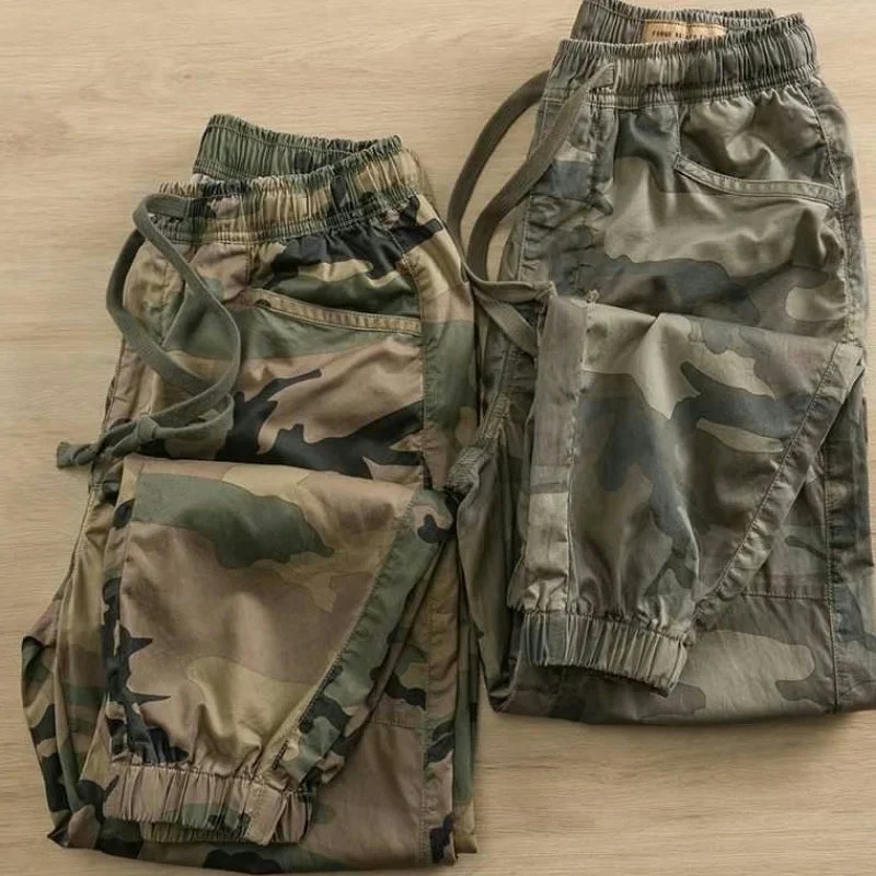 

Осенние камуфляжные рабочие брюки для мужчин, свободного кроя, для активного отдыха, защитные рабочие штаны, износостойкие брюки-карго, молодежные.