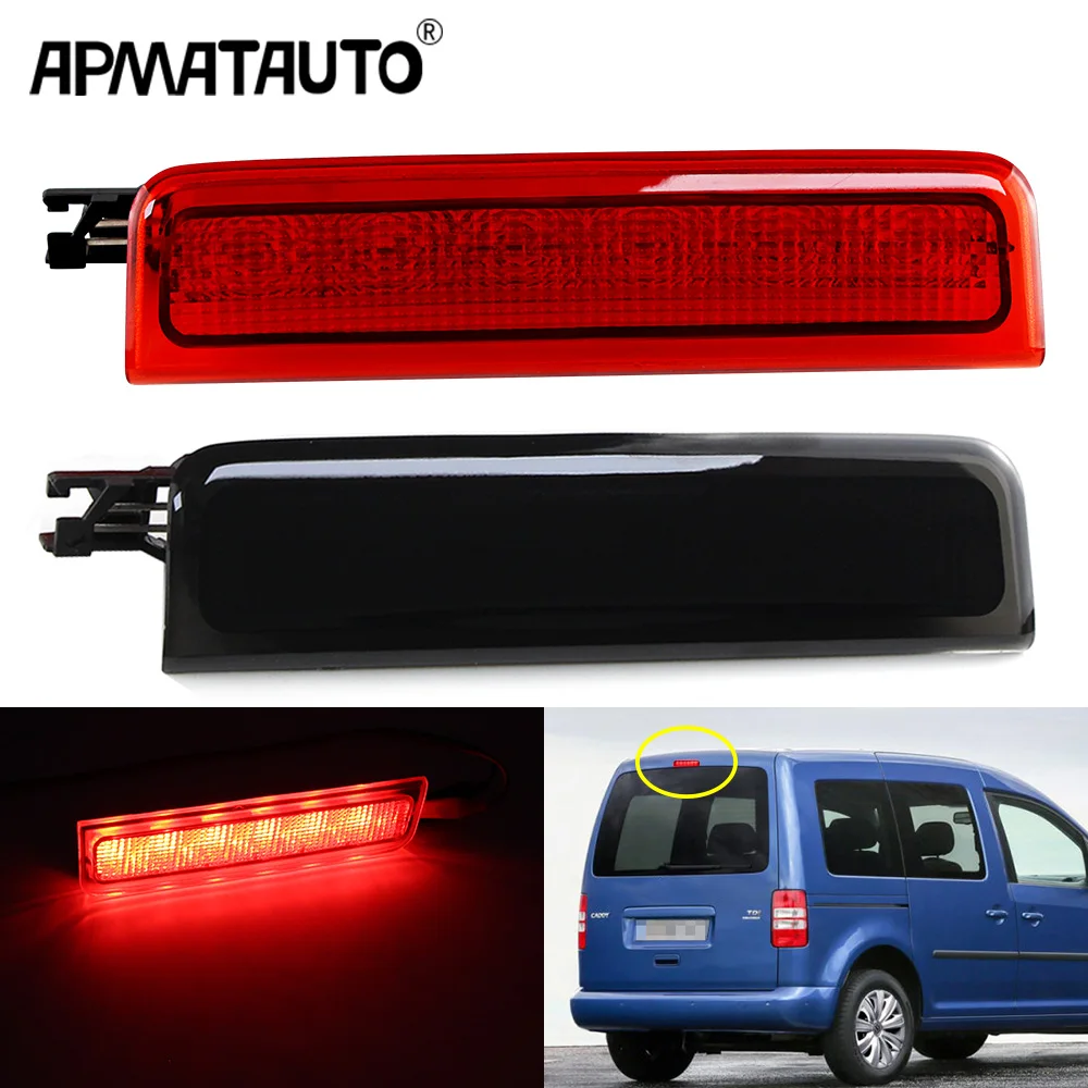 1 SZTUK do Volkswagen VW Caddy 2003-2015 Trzecie, trzecie, środkowe tylne światło hamowania 2K0 945 087C Światło stopu Samochodowe żarówki LED